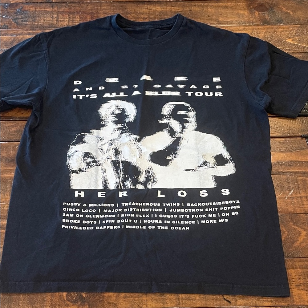 Black Graphic Drake T-Shirt